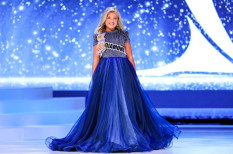  Blue Sherri Hill Couture Gown