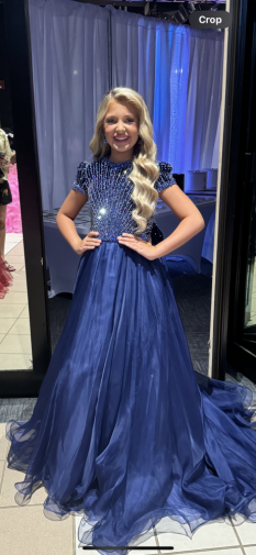 Blue Sherri Hill Couture Gown