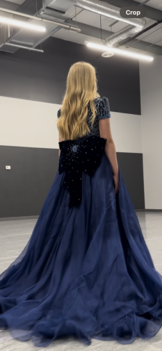 Blue Sherri Hill Couture Gown