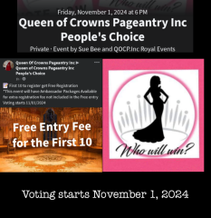 Queen of Crowns Pageantry Inc Queen 2024 Entry Fees