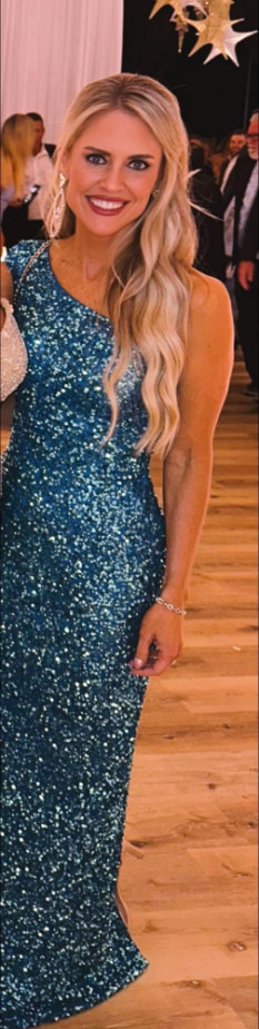 Teal Pageant/Prom Dress by Ashley Lauren