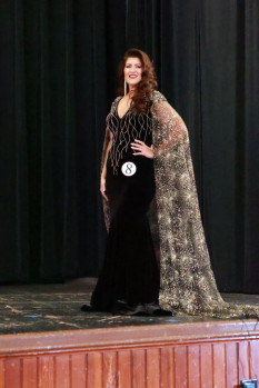 Johnathan Kayne Evening Gown w/ Shoulder Cape