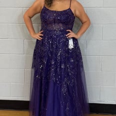  Purple Evening Gown