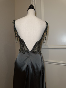 Custom Dark Green Prom Gown