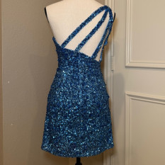 Blue Sherri Hill Cocktail