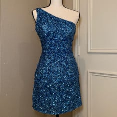 Blue Sherri Hill Cocktail