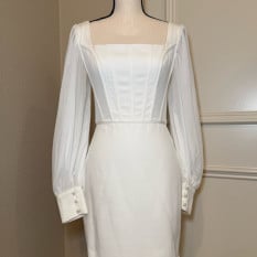 White Interview Dress