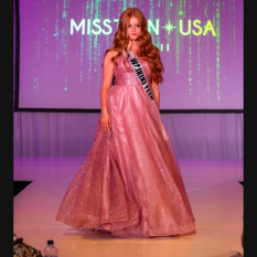 Pink Glittery Teen Ballgown