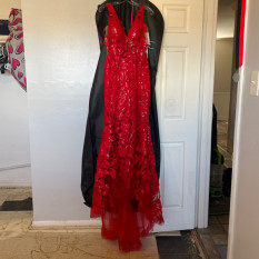  Jovani Mermaid Style Red Prom Dress