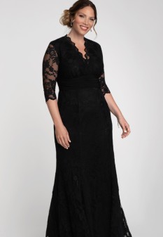 Shop - Screen Siren Lace Gown in Black - Pageant Planet