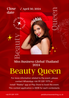  Miss Business Global Thailand 2024 Entry Fees