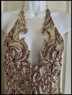 Custom Fernando Wong Fully Sequened Gown