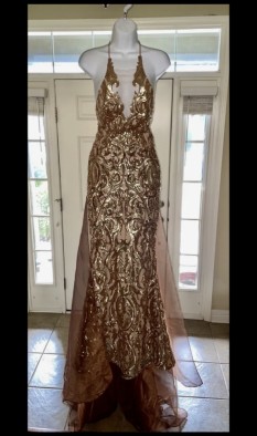 Custom Fernando Wong Fully Sequened Gown