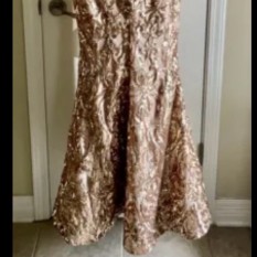 Custom Fernando Wong Fully Sequened Gown