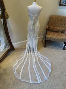 Darius Cordell - Strapless Crystal Beaded Pageant Gown