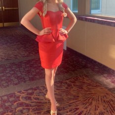 Jovani Red Mini Interview Dress