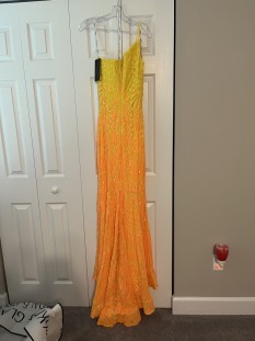 Sequined floor length gown