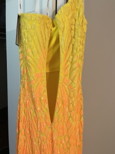 Sequined floor length gown